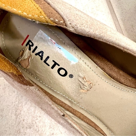 Rialto Womens Morgana Retro suede Pointed Toe Classic Pumps Size 9M patched - Picture 5 of 9